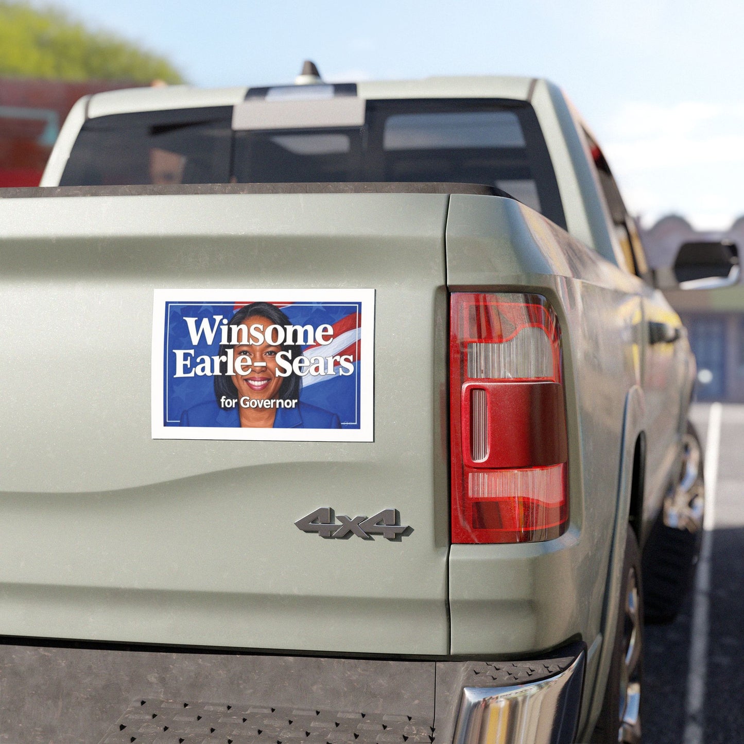 Winsome Earle-Sears for Virginia Governor 2025 - Bold Patriotic Car Magnet - 7.5" x 4.5" Easy-Remove Decal