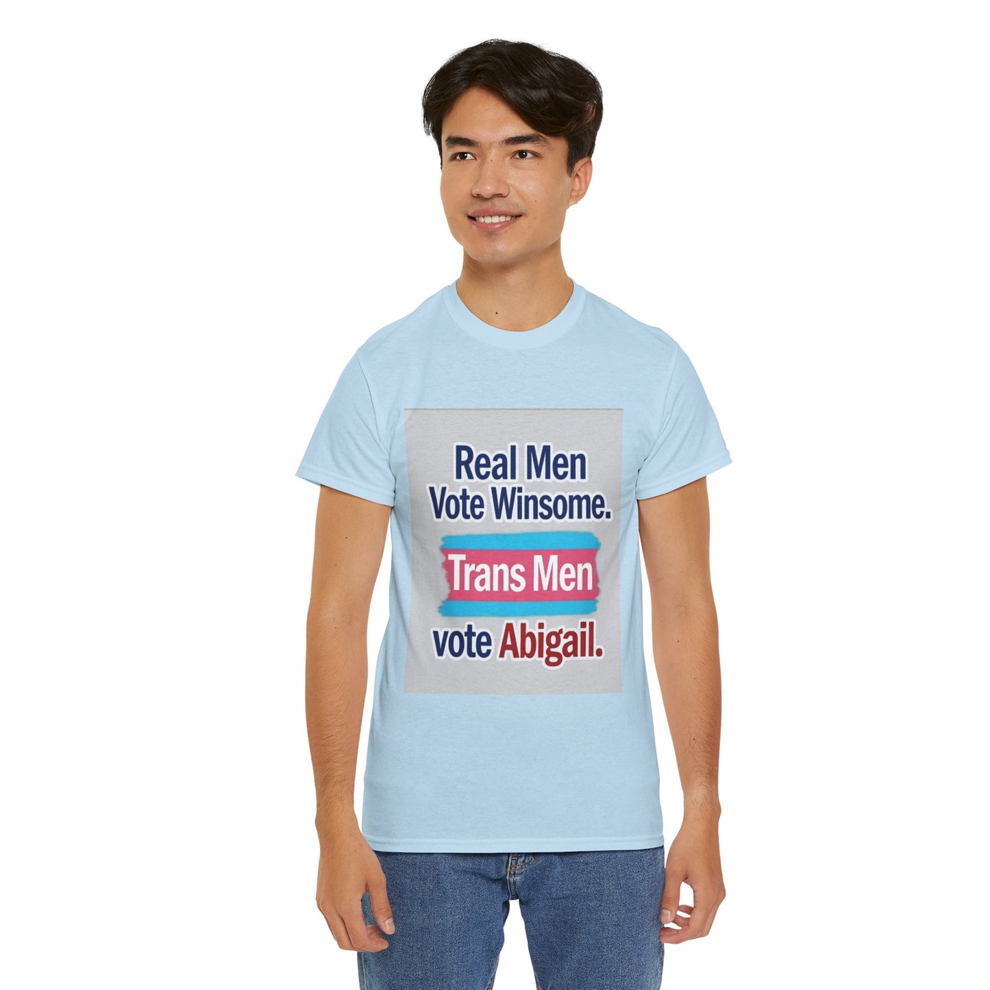 "Real Men Vote Winsome" - Bold Stand Against Trans in Women's Spaces – Unisex Heavy Tee