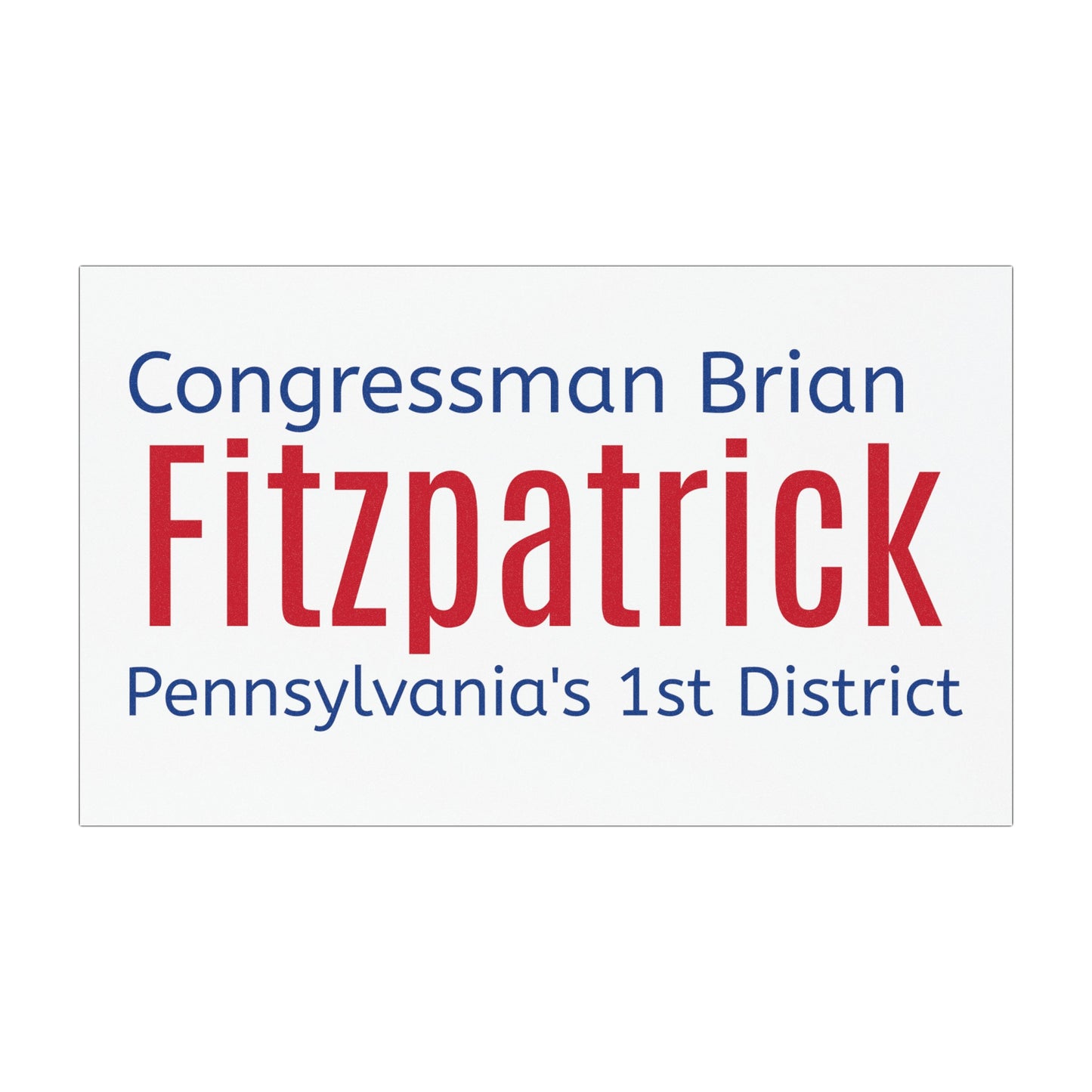 Fitzpatrick for Congress - Car Magnet