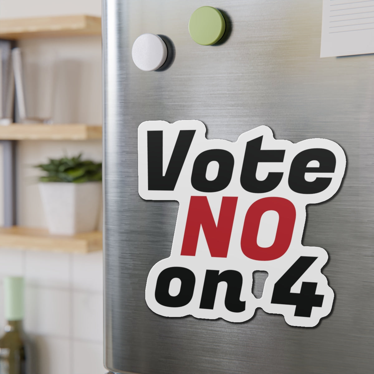 Vote NO on 4 (FL) - Die-Cut Magnets