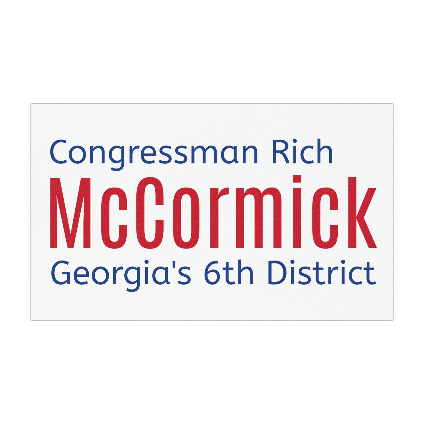 McCormick for Congress - Car Magnet