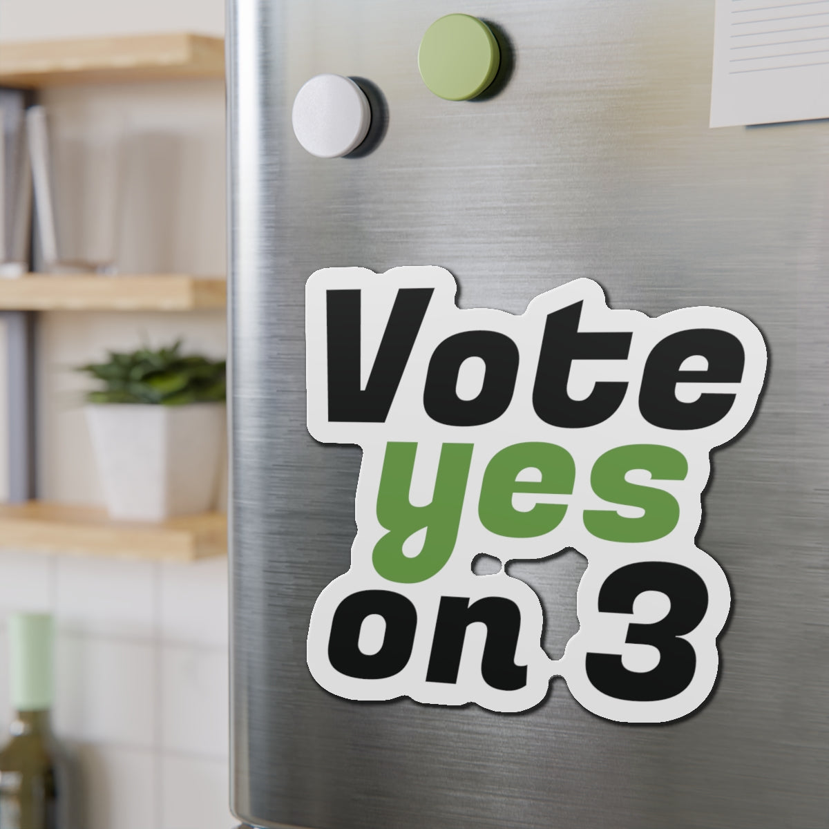 Vote Yes on 3 (FL) - Die-Cut Magnets