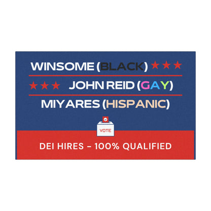 Car Magnet: Winsome Earle-Sears, Reid, and Miyares - Merit Over DEI (7.5" x 4.5")