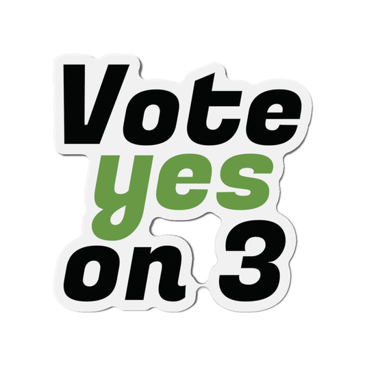 Vote Yes on 3 (FL) - Die-Cut Magnets