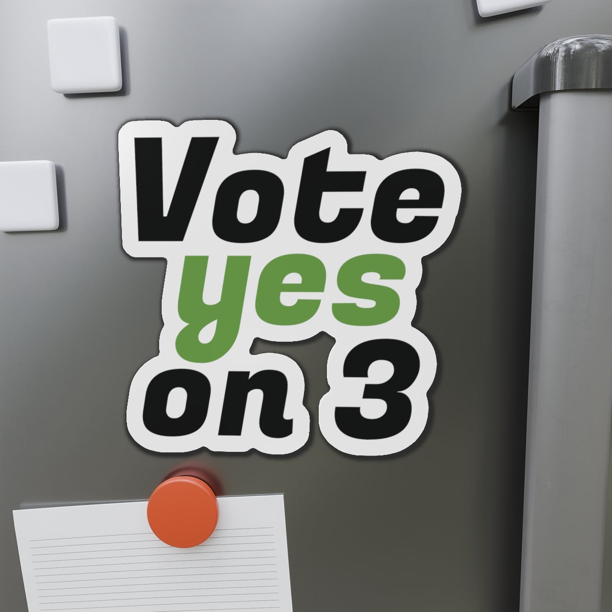 Vote Yes on 3 (FL) - Die-Cut Magnets